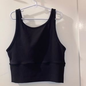LULULEMON BLACK POWER PIVOT RIBBED TANK TOP